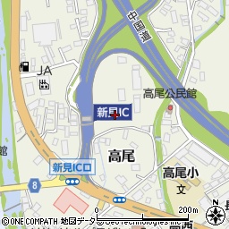 西日本高速道路株式会社中国支社新見料金所周辺の地図