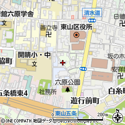 京都府京都市東山区小島町周辺の地図