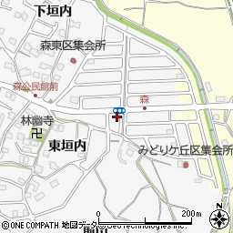 京都府亀岡市篠町森東垣内1-16周辺の地図