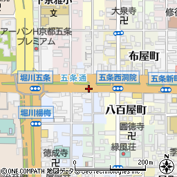 京都府京都市下京区天使突抜三丁目周辺の地図