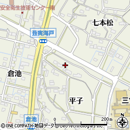 愛知県東海市加木屋町平子5-7周辺の地図