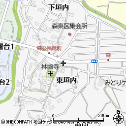 京都府亀岡市篠町森東垣内1-4周辺の地図