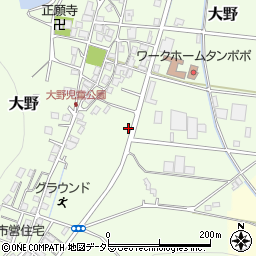 兵庫県西脇市大野255-4周辺の地図