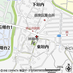 京都府亀岡市篠町森上垣内59-1周辺の地図