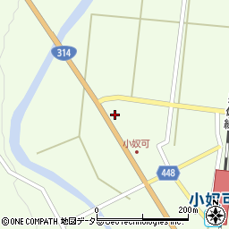 広島県庄原市東城町小奴可2781周辺の地図