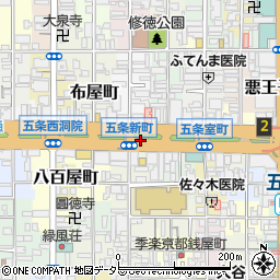 京都府京都市下京区東錺屋町周辺の地図