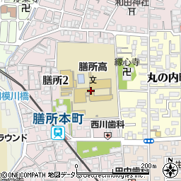 滋賀県立膳所高等学校周辺の地図