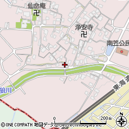 滋賀県草津市南笠町1233周辺の地図