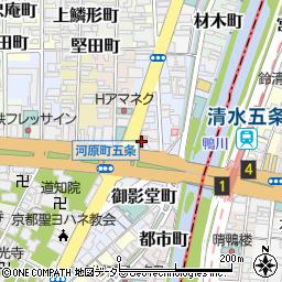 京都府京都市下京区御影堂前町843周辺の地図