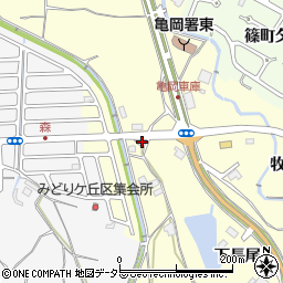 京都府亀岡市篠町篠向谷周辺の地図