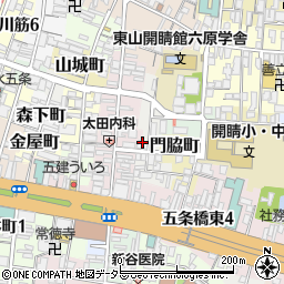京都府京都市東山区池殿町周辺の地図