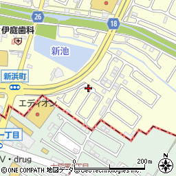 滋賀県草津市新浜町464-3周辺の地図