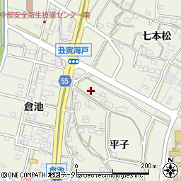 愛知県東海市加木屋町平子5-4周辺の地図