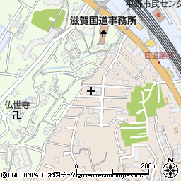 滋賀県大津市湖城が丘41周辺の地図