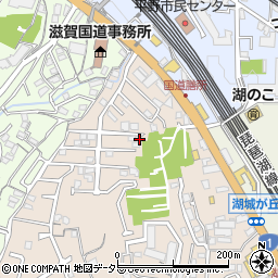 滋賀県大津市湖城が丘40-15周辺の地図