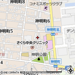トヨタ紡織クレスト神明周辺の地図