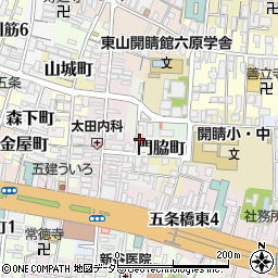 京都市東山区池殿町1208番地駐車場周辺の地図