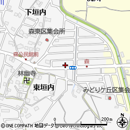 京都府亀岡市篠町森東垣内1-22周辺の地図
