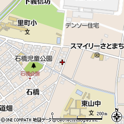 愛知県安城市里町愚通山周辺の地図