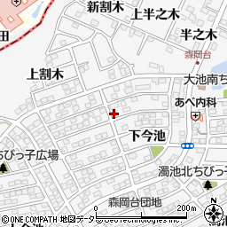 愛知県知多郡東浦町森岡下今池1-22周辺の地図