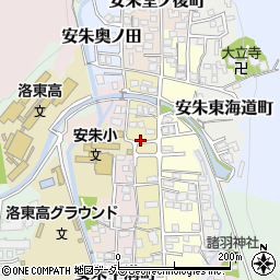 京都府京都市山科区安朱馬場ノ西町31周辺の地図