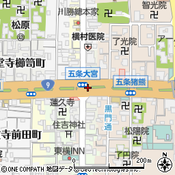 京都府京都市下京区南門前町周辺の地図