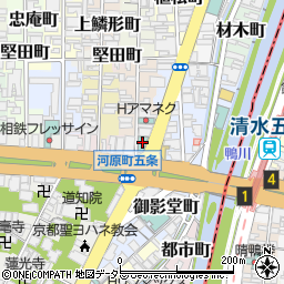 京都銀行河原町支店周辺の地図