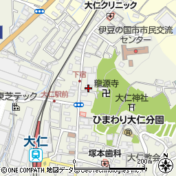 ファミリーマート伊豆の国大仁店周辺の地図