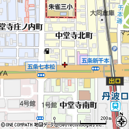 京都府京都市下京区中堂寺南町59周辺の地図