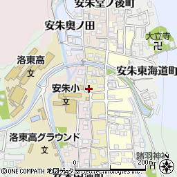 京都府京都市山科区安朱馬場ノ西町35-2周辺の地図