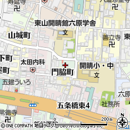 京都府京都市東山区三盛町周辺の地図