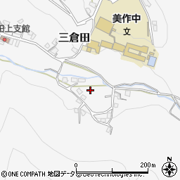 岡山県美作市三倉田周辺の地図