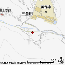 岡山県美作市三倉田周辺の地図