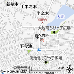 愛知県知多郡東浦町森岡下今池1-97周辺の地図