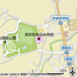 美咲町　中央運動公園武道館周辺の地図