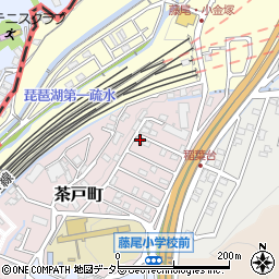 滋賀県大津市茶戸町周辺の地図