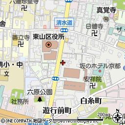 ファミリーマート東山清水坂店周辺の地図
