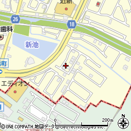 滋賀県草津市新浜町460-22周辺の地図