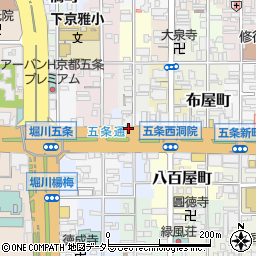 京都府京都市下京区金東横町周辺の地図
