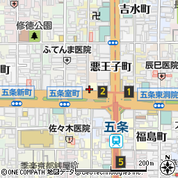 京都府京都市下京区醍醐町周辺の地図