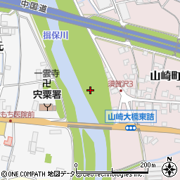 山崎大橋周辺の地図