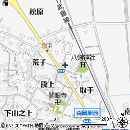 愛知県知多郡東浦町森岡取手97周辺の地図