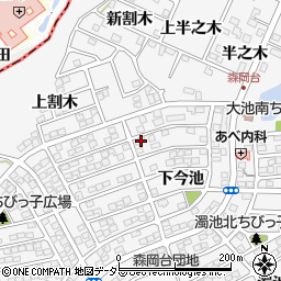 愛知県知多郡東浦町森岡下今池1-21周辺の地図