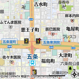 京都府京都市下京区松屋町420周辺の地図