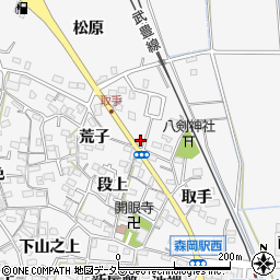 愛知県知多郡東浦町森岡取手95周辺の地図