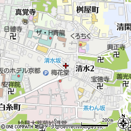 京都清水寺 ちぎりや周辺の地図