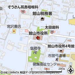 千葉県館山市周辺の地図