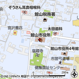 千葉県館山市周辺の地図