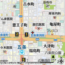 シタディーン京都烏丸五条周辺の地図
