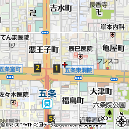 亀井珠数店周辺の地図